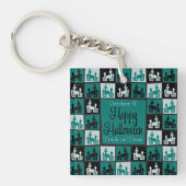 Halloween hauned house mosaic sleutelhanger (Voorkant)