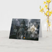 Halloween Hauning House komt eruit en je kunt Kaart (Gele Bloem)