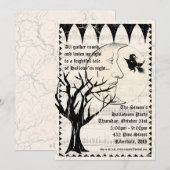Halloween Haunt Gothic Party Invitation Kaart (Voorkant / Achterkant)