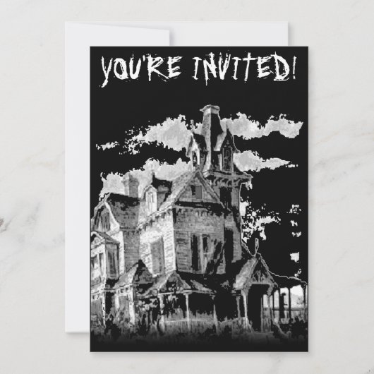 HALLOWEEN HAUNT-INVITATIE KAART (Voorkant)
