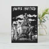 HALLOWEEN HAUNT-INVITATIE KAART (Staand voorkant)
