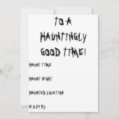 HALLOWEEN HAUNT-INVITATIE KAART (Achterkant)