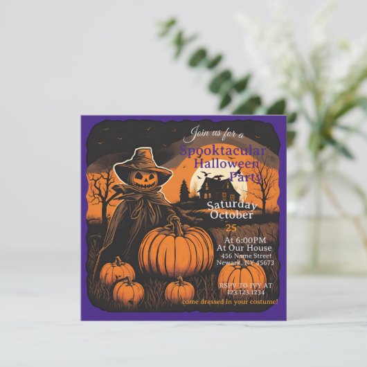 Halloween Haunt Scarecrow's Watch Kaart (Staand voorkant)