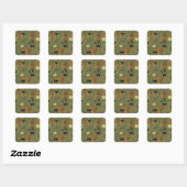 Halloween Haunt: Spooky Mix Vierkante Sticker (Vel)