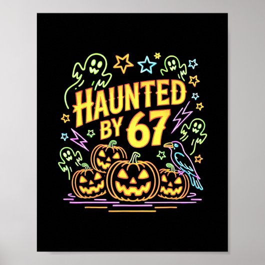 Halloween Haunted 67 Six Seven Meme 1 (6) Poster (Voorkant)