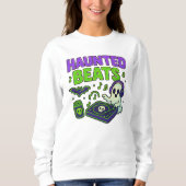 Halloween Haunted Beats Clothes Spooky DJ unisex Trui (Voorkant)