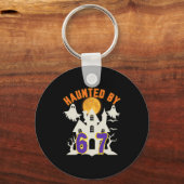 Halloween Haunted By 6 7 Six Seven Gen Alpha Z 67 Sleutelhanger (Voorkant)