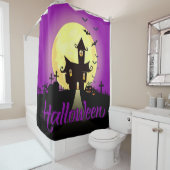 Halloween Haunted Castle Douchegordijn (In situ)