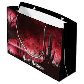 Halloween Haunted Castle Groot Cadeauzakje (Achterkant Gekanteld)