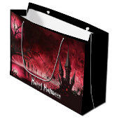 Halloween Haunted Castle Groot Cadeauzakje (Voorkant Gekanteld)