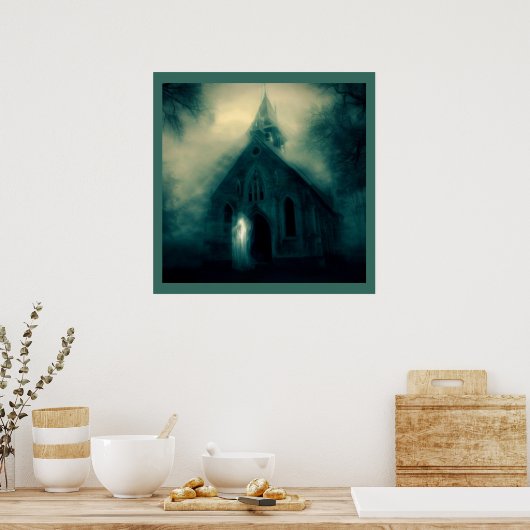 Halloween - Haunted Church 4 Poster (Keuken)