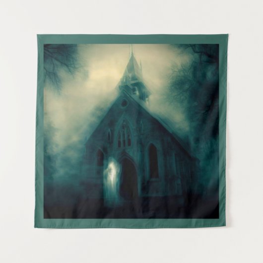 Halloween - Haunted Church 4 Wandkleed (Voorkant)