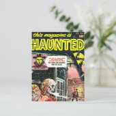 Halloween Haunted Comic Book Briefkaart (Staand voorkant)