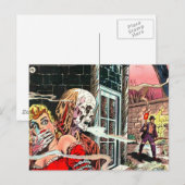 Halloween Haunted Comic Book Briefkaart (Voorkant / Achterkant)