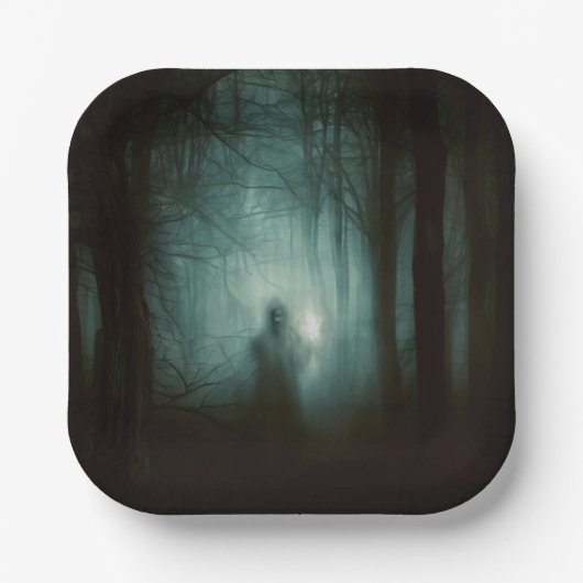 Halloween - Haunted Forest 2 Papieren Bordje (Voorkant)
