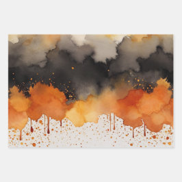 Halloween Haunted Forest kostuum en cocktail Inpakpapier Vel