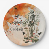 Halloween Haunted Forest kostuum en cocktail Papieren Bordje (Voorkant)