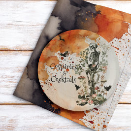 Halloween Haunted Forest kostuum en cocktail Papieren Bordje