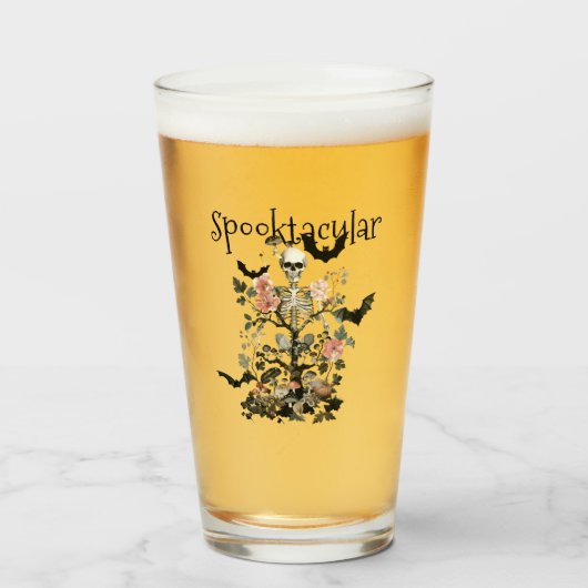 Halloween Haunted Forest kostuum party bier Glas (Voorkant gevuld)