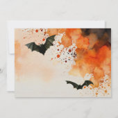 Halloween Haunted Forest Kostuumfeest Kaart (Achterkant)