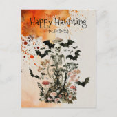 Halloween Haunted Forest Party Bewaar de datum Briefkaart (Voorkant)