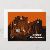 Halloween Haunted Ghotoffy Cemetery Graveyard Briefkaart (Voorkant / Achterkant)