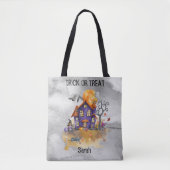 Halloween Haunted Gnome House - Trick or treat Tote Bag (Voorkant)
