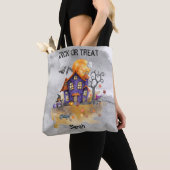 Halloween Haunted Gnome House - Trick or treat Tote Bag (Dichtbij)