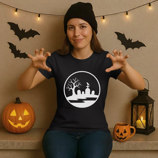 Halloween Haunted Graveyard T-shirt