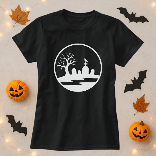 Halloween Haunted Graveyard T-shirt