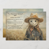 Halloween Haunted Harvest Ball Kostuumfeest Kaart (Voorkant / Achterkant)
