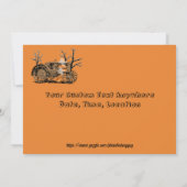 Halloween Haunted Hay Ride Boerderij Tractor Ghost Kaart (Achterkant)