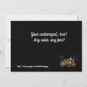 Halloween Haunted Hay Ride Boerderij Tractor Ghost Kaart (Achterkant)