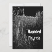 Halloween Haunted Hayride Invitation Kaart (Voorkant)