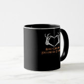 Halloween Haunted Heart Skeletal Bone Chilling CLA Mok (Voorkant rechts)