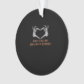 Halloween Haunted Heart Skeletal Bone Chilling CLA Ornament (voorkant)