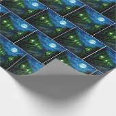 Halloween Haunted Hedge Cadeaupapier (Hoek)