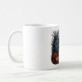 Halloween Haunted House and Full Moon Coffee Mug Koffiemok (Links)