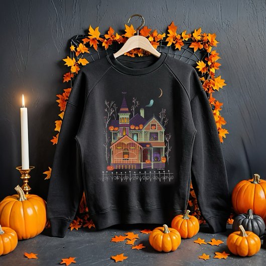 Halloween Haunted House Black Trui