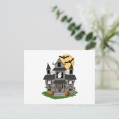 Halloween Haunted House Briefkaart (Staand voorkant)