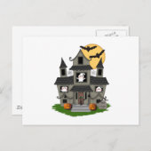 Halloween Haunted House Briefkaart (Voorkant / Achterkant)