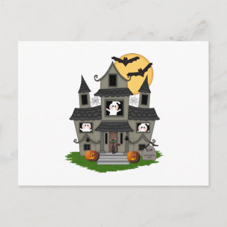 Halloween Haunted House Briefkaart