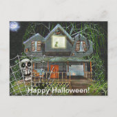 Halloween Haunted House Briefkaart (Voorkant)
