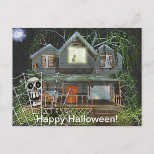 Halloween Haunted House Briefkaart