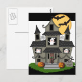 Halloween Haunted House Briefkaart (Voorkant / Achterkant)