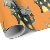 Halloween Haunted House Cadeaupapier (Rol Hoek)
