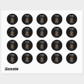 Halloween Haunted House Candle Business Ronde Sticker (Vel)