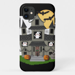 Halloween Haunted House iPhone 11 Hoesje