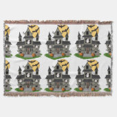 Halloween Haunted House Deken (Voorkant)