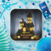 Halloween Haunted House en Ghost Papieren Bordje (Feest)